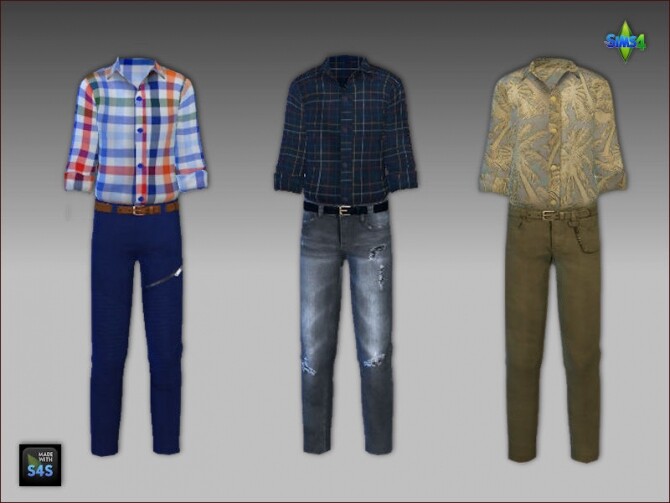 Sims 4 Outfit for boys by Mabra at Arte Della Vita