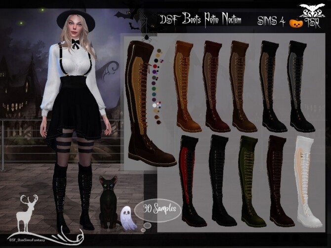 Sims 4 Boots Potio Noctem by DanSimsFantasy at TSR