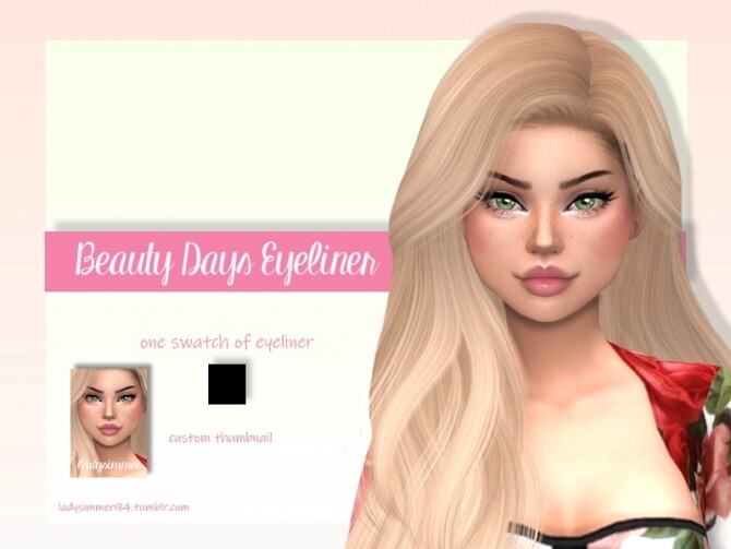 Sims 4 Beauty Days Eyeliner by LadySimmer94 at TSR