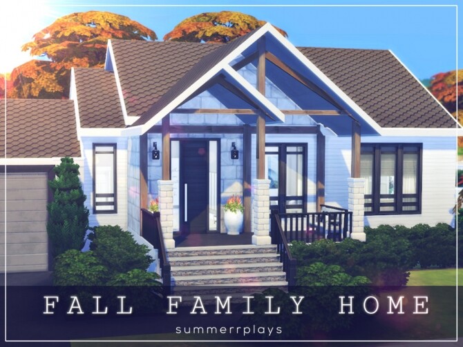 Sims 4 Fall Family Home by Summerr Plays at TSR