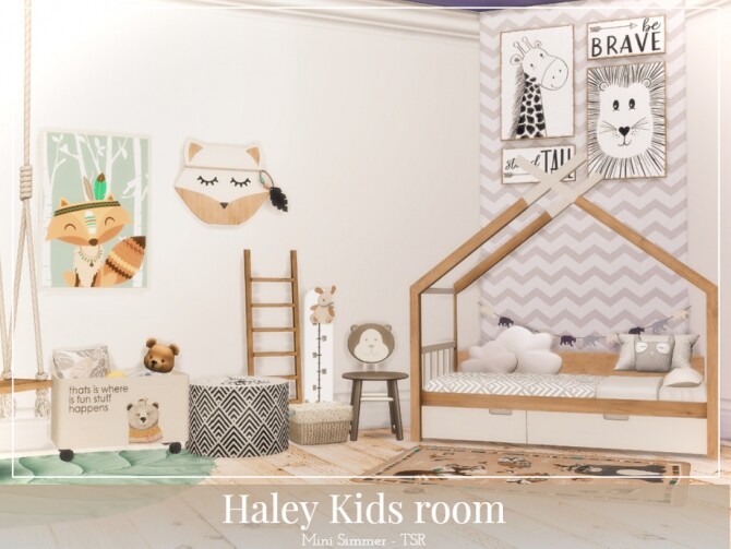 Sims 4 Haley Kids room by Mini Simmer at TSR