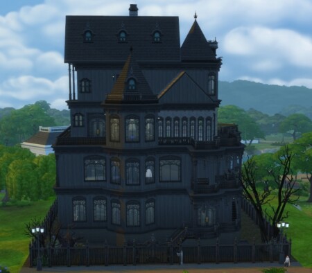 Four-story revamp Ophelia mansion by xordevoreaux at Mod The Sims