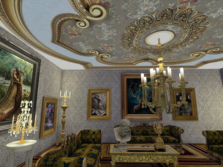 Amazing Golden Ornamented Ceilings Set VI at Anna Quinn Stories