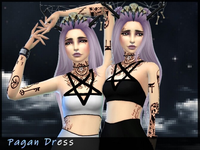 Sims 4 Pagan Dress by Saruin at TSR