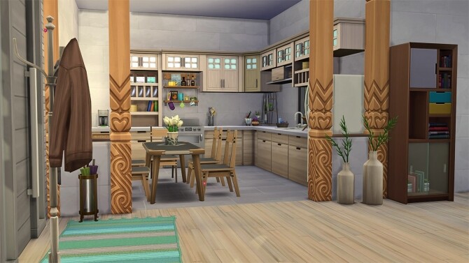 Sims 4 Cactus Eco Home at Frenchie Sim