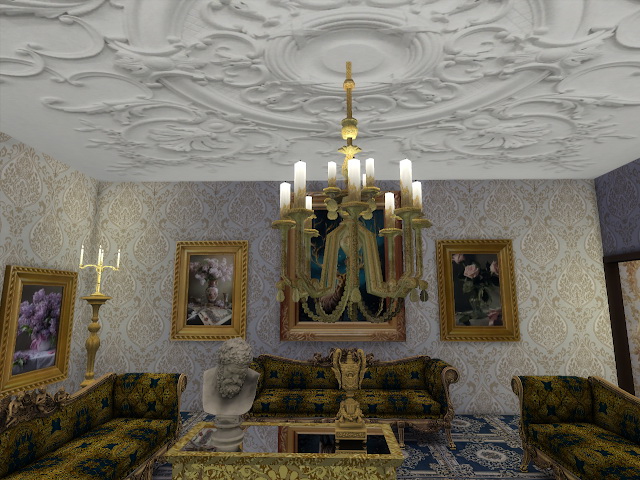 Sims 4 Amazing Golden Ornamented Ceilings Set VI at Anna Quinn Stories