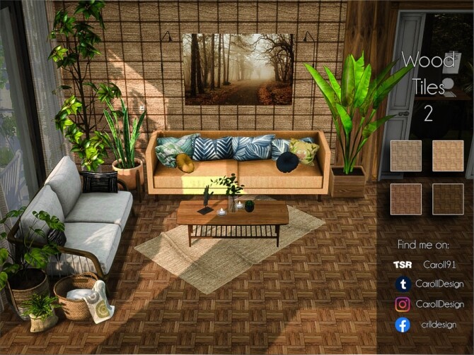 Sims 4 Wood Tiles 2 by Caroll91 at TSR