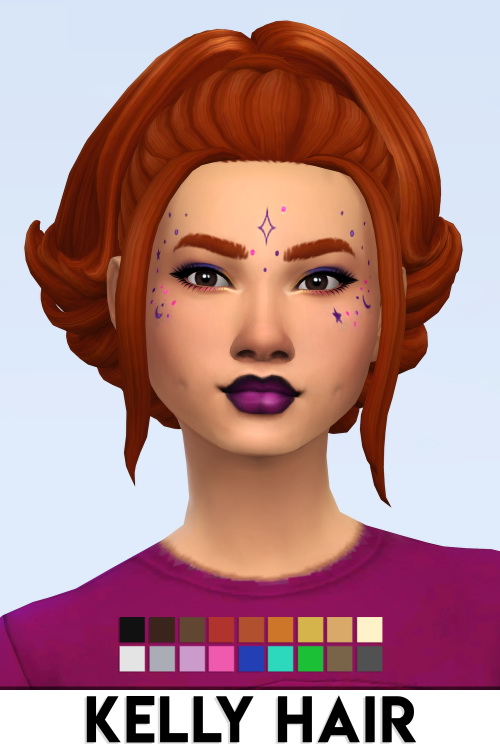 Sims 4 KELLY HAIR at Vikai