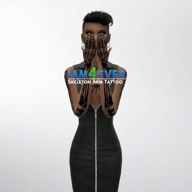 Sims 4 Skeleton Arm Tattoo Set by Iam4ever at Mod The Sims