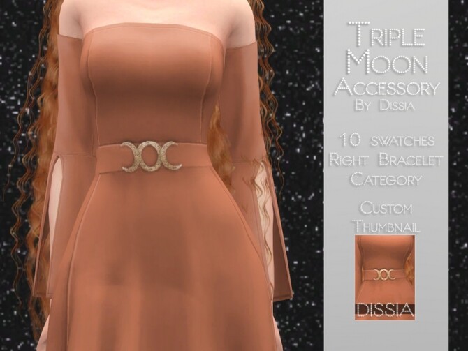 Sims 4 Triple Moon Accessory by Dissia at TSR