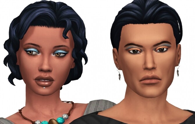 Sims 4 Cut Crease Makeup Pack at Frenchie Sim