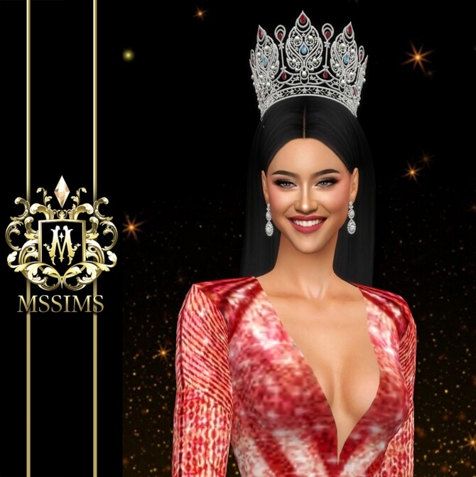 Sims 4 MOUAWAD POWER OF AUTHEMTICITY MISS UNIVERSE THAILAND 2020 CROWN at MSSIMS