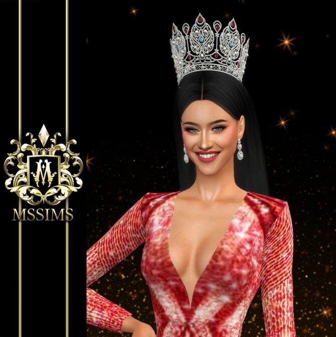 Sims 4 MOUAWAD POWER OF AUTHEMTICITY MISS UNIVERSE THAILAND 2020 CROWN at MSSIMS