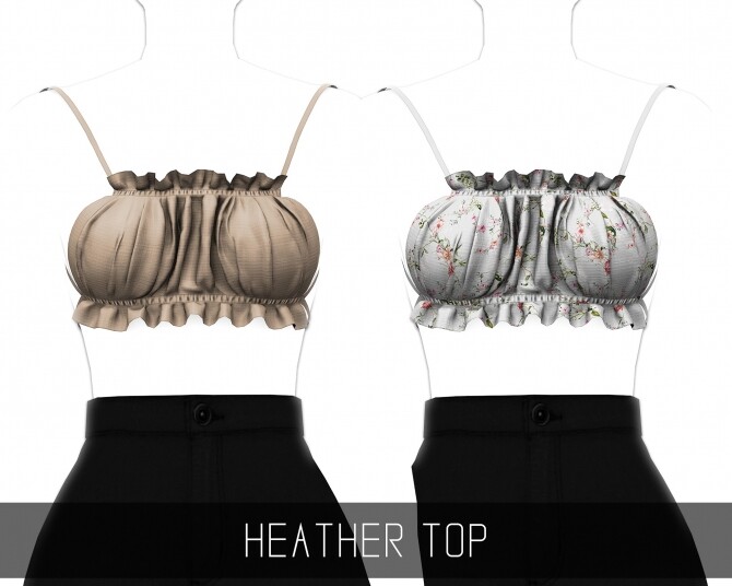 Sims 4 HEATHER TOP at Simpliciaty