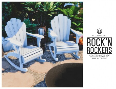 Rock’n Rockers Collection of 12 Rocking Chairs at Simsational Designs