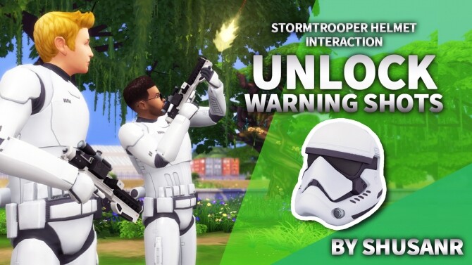Sims 4 Functional Stormtrooper Helmet by ShuSanR at Mod The Sims