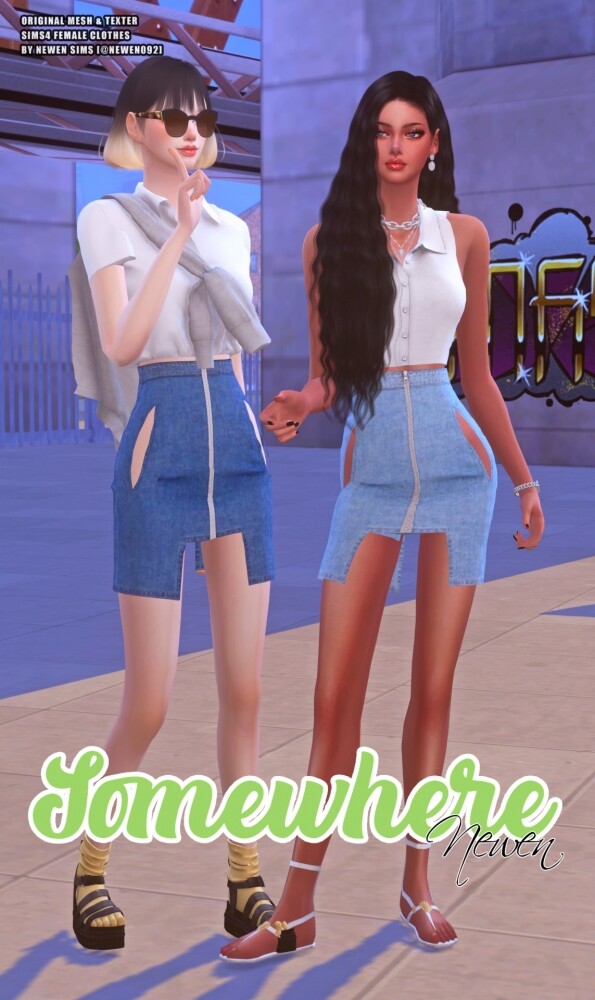 Sims 4 Somewhere clothes set at NEWEN