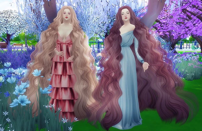 Sims 4 VERONICA HAIR at Nilyn Sims 4