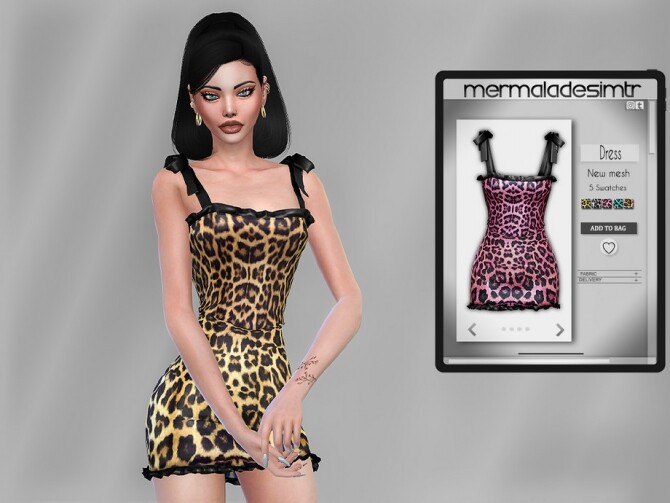 Sims 4 Dress MC77 by mermaladesimtr at TSR