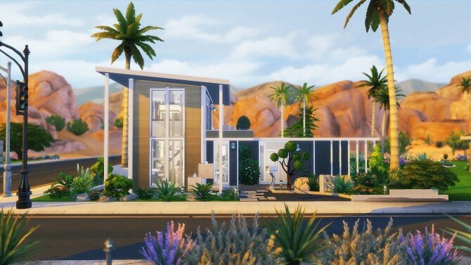 Sims 4 WOOD CONCRETE HOUSE at Mister Glucose