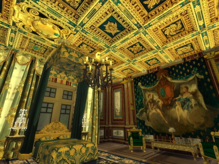 Amazing Golden Ornamented Ceilings Set II & III at Anna Quinn Stories