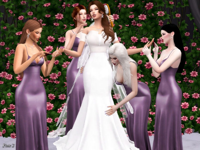 Bridesmaids Pose Pack by Beto_ae0 at TSR » Sims 4 Updates