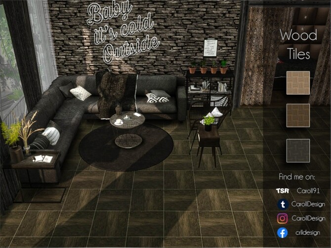Sims 4 Wood Tiles by Caroll91 at TSR