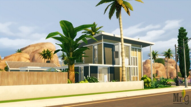 Sims 4 WOOD CONCRETE HOUSE at Mister Glucose