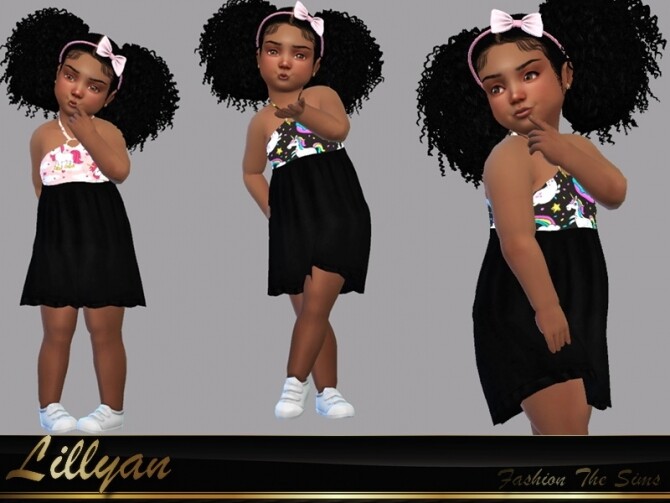 Sims 4 Dress Samanta baby by LYLLYAN at TSR