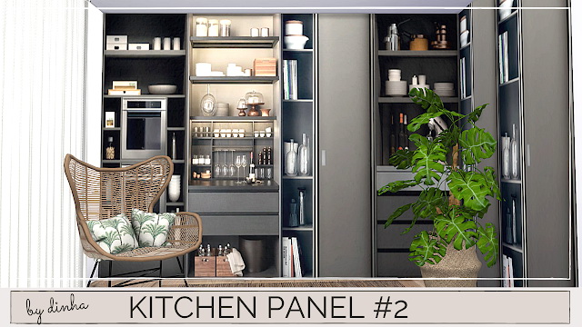Sims 4 Kitchen Panel #2 at Dinha Gamer