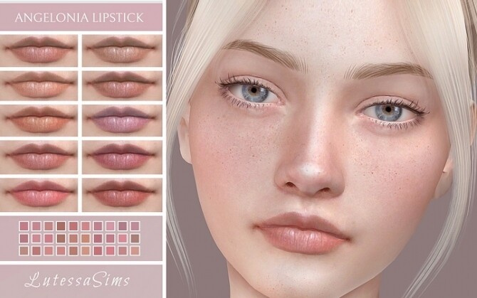 Sims 4 Angelonia Lipstick at Lutessa