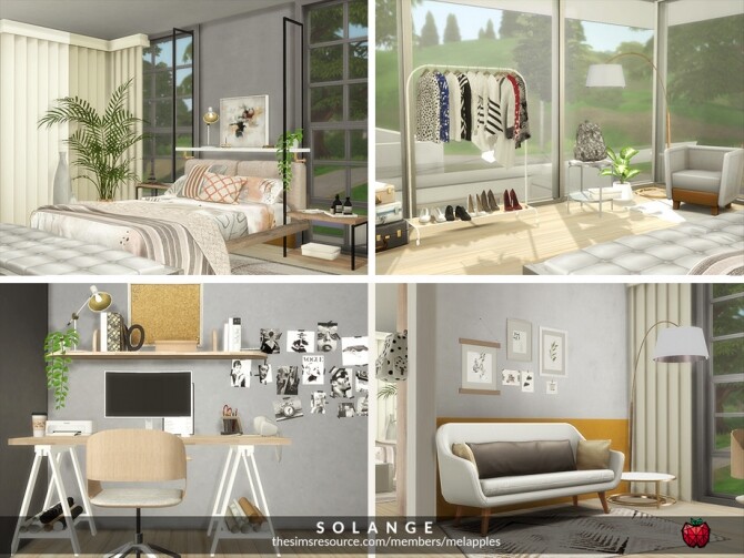 Sims 4 Solange home by melapples at TSR