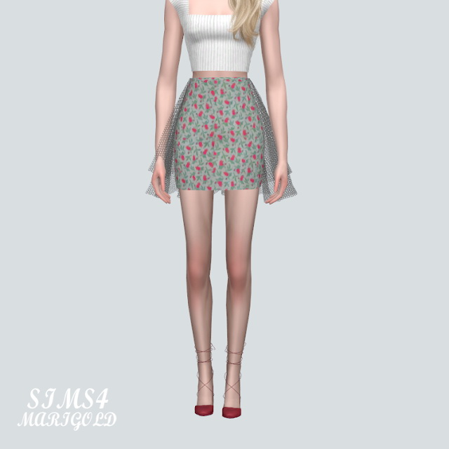 Sims 4 Mesh Mini Skirt V2 at Marigold