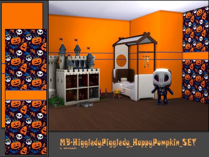 Sims 4 MB Higgledy Piggledy Happy Pumpkin Wallpaper by matomibotaki at TSR