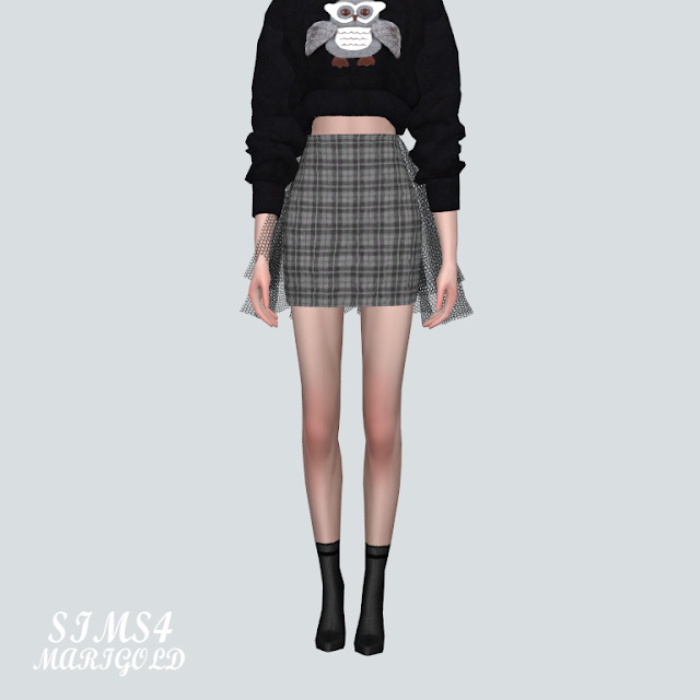 Sims 4 Mesh Mini Skirt V2 at Marigold