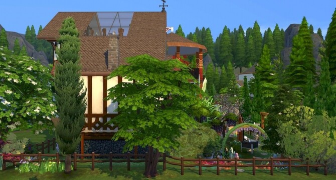 Sims 4 Chesnut home by meliaone at L’UniverSims