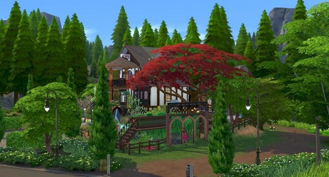 Sims 4 Chesnut home by meliaone at L’UniverSims