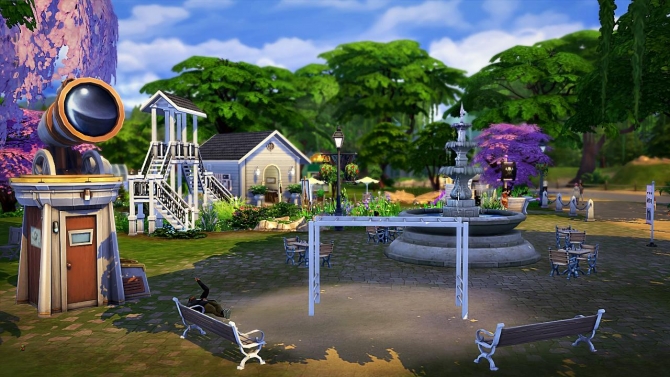 Cherry blossom park by Sirhc59 at L’UniverSims » Sims 4 Updates