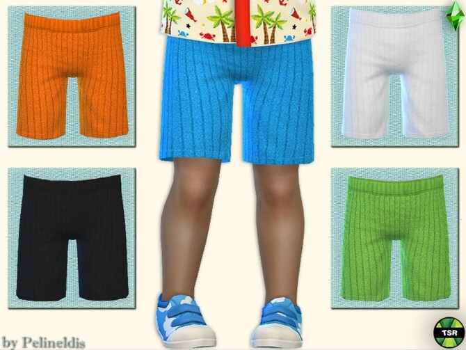 Sims 4 Toddler Corduroy Shorts by Pelineldis at TSR