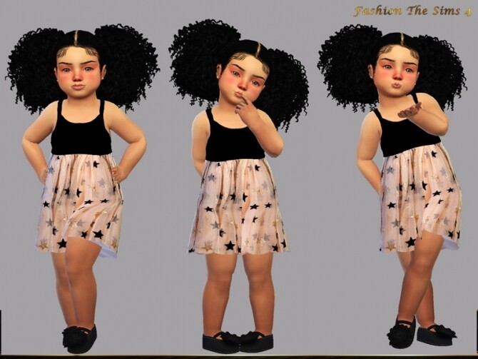 Sims 4 Dress Leila baby by LYLLYAN at TSR