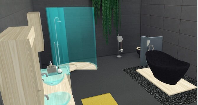 Sims 4 Diane Bathroom Set at LIZZY SIMS