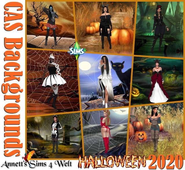 Sims 4 CAS Backgrounds   Halloween 2020 at Annett’s Sims 4 Welt