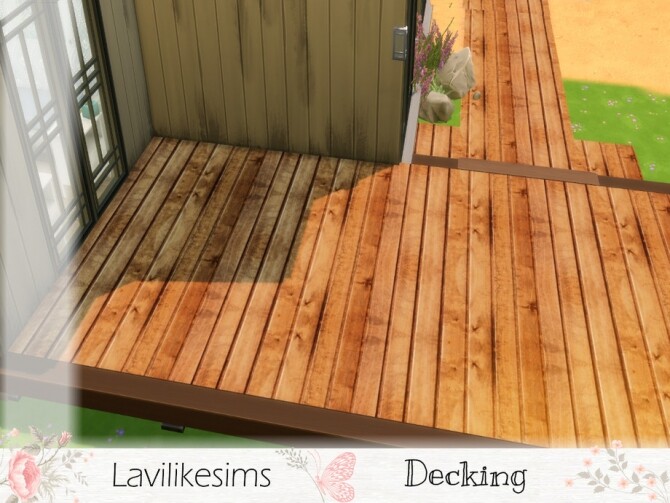 Sims 4 Decking by lavilikesims at TSR