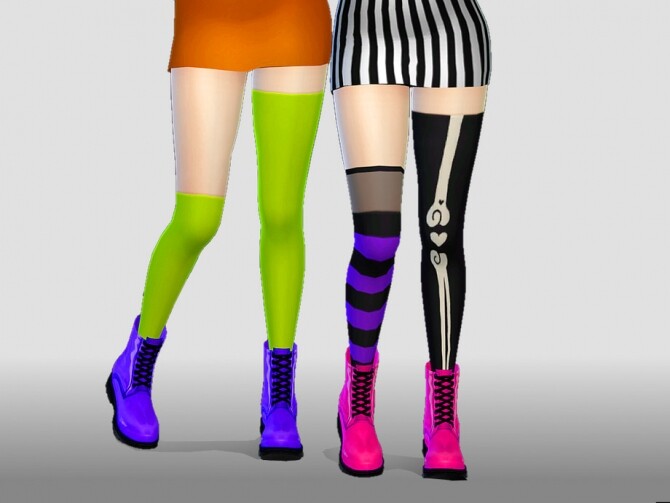 Sims 4 Skelestockings by Saruin at TSR