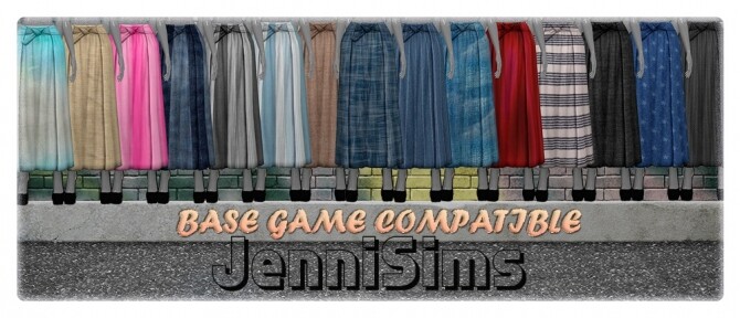 Sims 4 BG COMPATIBLE SKIRT at Jenni Sims
