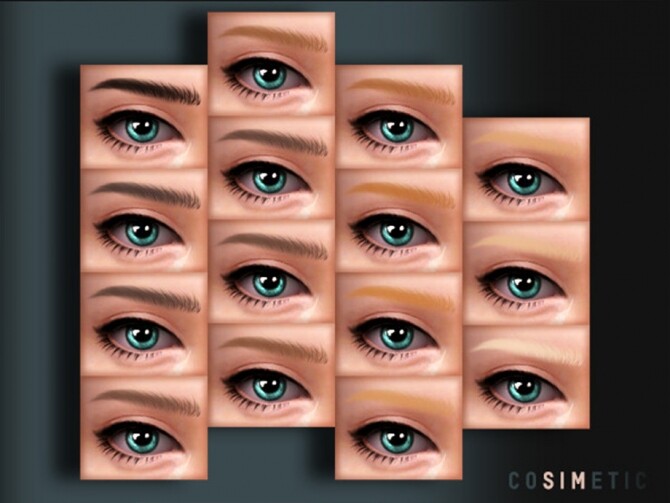 Sims 4 Eyebrows N13 by cosimetic at TSR
