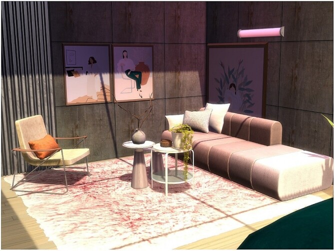 Sims 4 Tropical Room by lotsbymanal at TSR