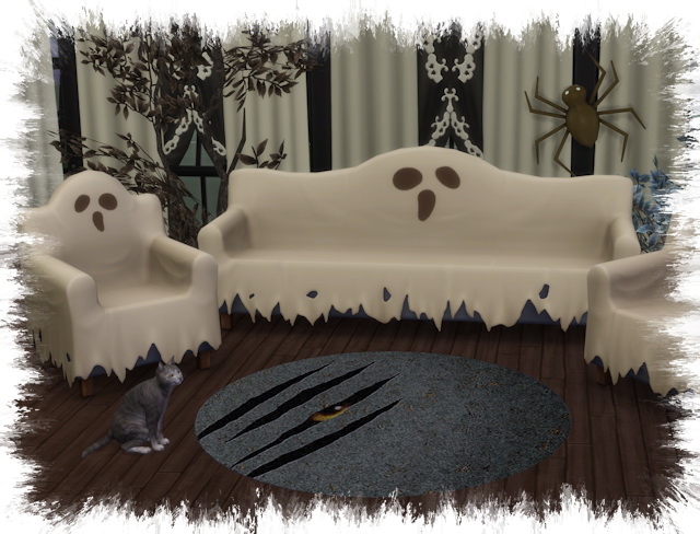 Sims 4 Halloween 2020 round rugs by Chalipo at All 4 Sims