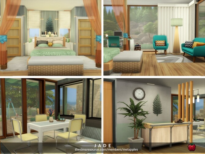 Sims 4 Jade home by melapples at TSR