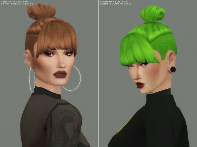 Sims 4 LYA short hair at Candy Sims 4
